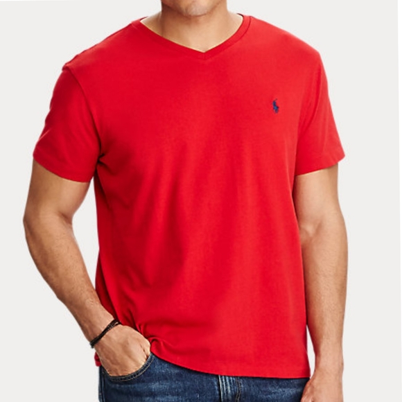 Ralph Lauren - Big & Tall Cotton V-Neck - Picture 2 of 10